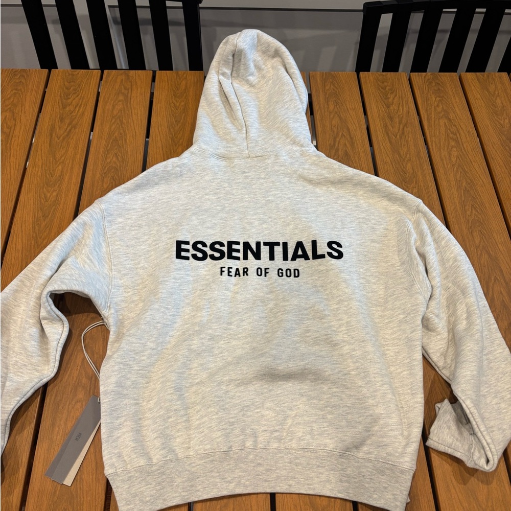 Essentials Fear Of God Gray Hoodie